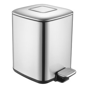 Изображение товара Корзина для мусора WasserKRAFT K-649 с педалью 9 л нержавеющая сталь глянцевая Изображение товара Корзина для мусора WasserKRAFT K-649 с педалью 9 л нержавеющая сталь глянцевая
