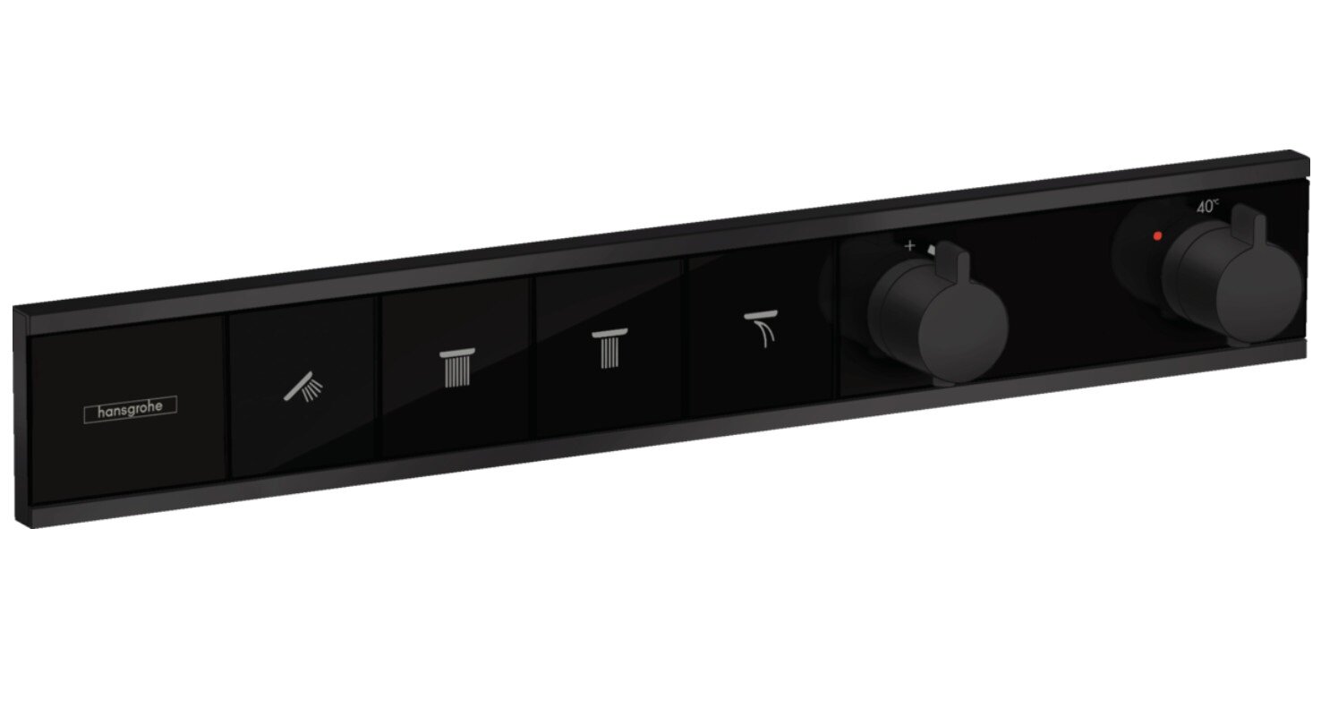 Изображение товара Смеситель для душа Hansgrohe RainSelect 15382670 термостатический черный матовый