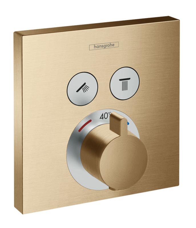 Изображение товара Hansgrohe ShowerSelect термостатический смеситель бронза шлифованная 15763140