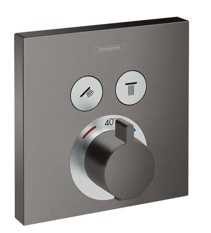 Изображение товара Смеситель для душа Hansgrohe ShowerSelect, 15763340, термостатический, шлифованный черный хром