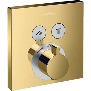 Изображение товара Hansgrohe ShowerSelect смеситель для душа термостатический золото 15763990 Изображение товара Hansgrohe ShowerSelect смеситель для душа термостатический золото 15763990