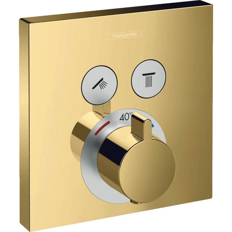 Изображение товара Hansgrohe ShowerSelect смеситель для душа термостатический золото 15763990 Изображение товара Hansgrohe ShowerSelect смеситель для душа термостатический золото 15763990