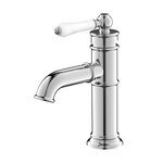Смеситель для раковины Iddis Oxford OXFSB00i01, хром/белый - фото 1