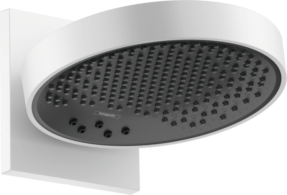 Изображение товара Верхний душ Hansgrohe Rainfinity 26233700 EcoSmart, 25 x 25 см, 3 режима струи, белый матовый Изображение товара Верхний душ Hansgrohe Rainfinity 26233700 EcoSmart, 25 x 25 см, 3 режима струи, белый матовый