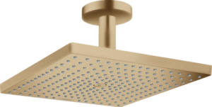 Изображение товара Верхний душ Hansgrohe Raindance 26250140, 300x300 мм, 1 режим струи, с держателем, шлифованная бронза