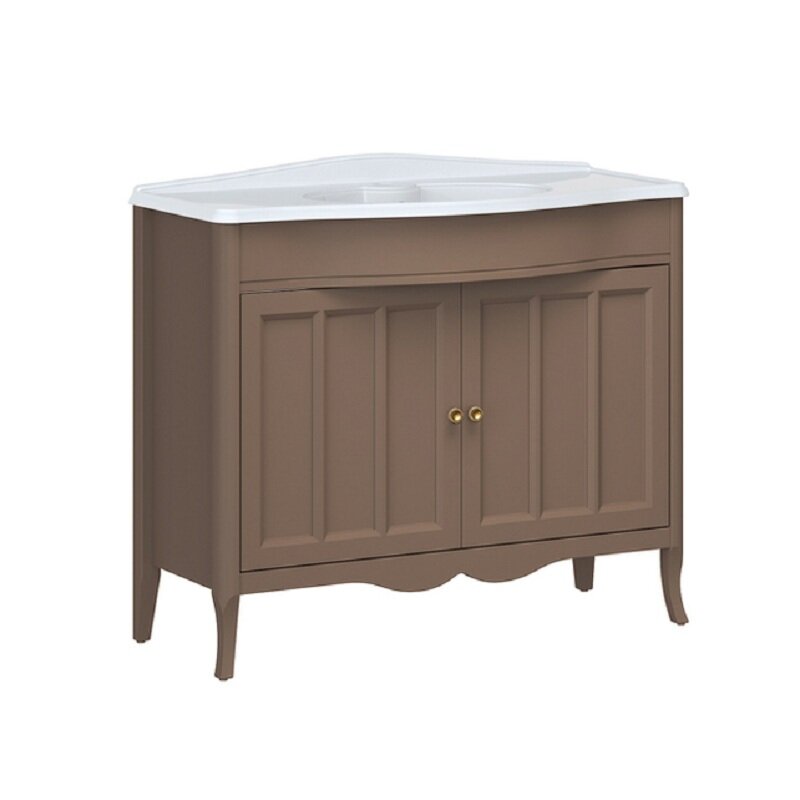 Изображение товара Тумба под раковину Caprigo Marsel 100 Промо шоколад с раковиной