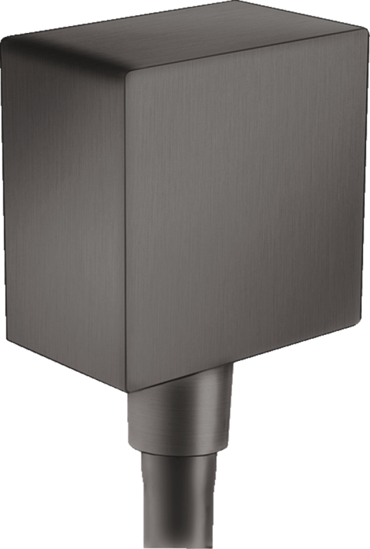 Изображение товара Шланговое подсоединение Hansgrohe FixFit Square, черный хром, 26455340