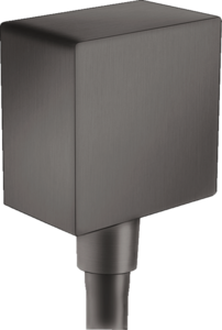 Изображение товара Шланговое подсоединение Hansgrohe FixFit Square, черный хром, 26455340