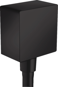 Изображение товара Шланговое подсоединение Hansgrohe FixFit Square черный матовый 26455670