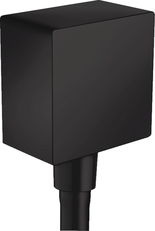 Изображение товара Шланговое подсоединение Hansgrohe FixFit Square, черный матовый, 26455670