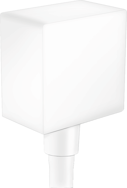 Изображение товара Шланговое подсоединение Hansgrohe FixFit Square, белый матовый, 26455700 Изображение товара Шланговое подсоединение Hansgrohe FixFit Square, белый матовый, 26455700