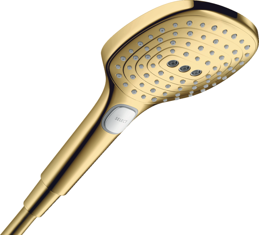 Изображение товара Ручной душ Hansgrohe Raindance Select E120 3jet 12 см золото 3 режима