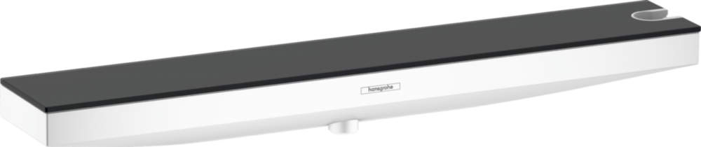 Изображение товара Шланговое подключение с полкой Hansgrohe Rainfinity 26858700 Porter 500, держатель лейки справа, белый матовый