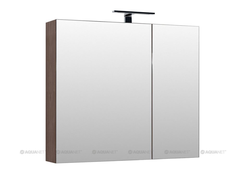 Изображение товара Зеркальный шкаф Aquanet Нью-Йорк 100 орех, подвесной, влагостойкий, 2 года гарантия