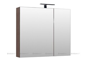 Изображение товара Зеркальный шкаф Aquanet Нью-Йорк 100 00203955, цвет орех