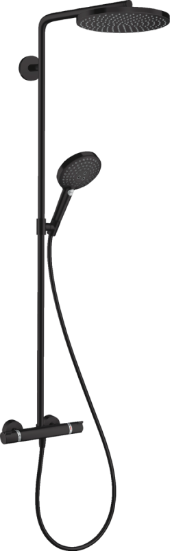 Изображение товара Душевая система Hansgrohe Raindance Select S 240 черный матовый с термостатом