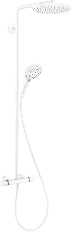 Изображение товара Душевая система Hansgrohe Raindance Select S Showerpipe 240 1jet PowderRain белый матовый