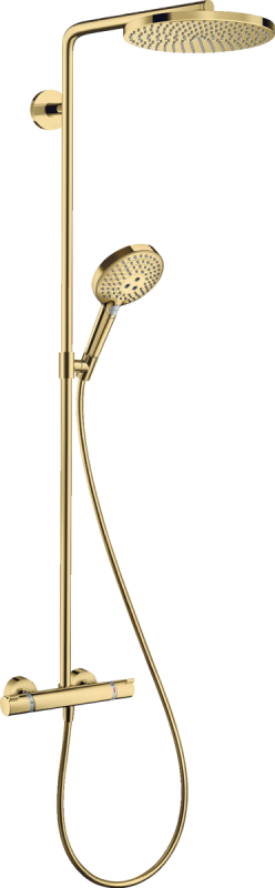 Изображение товара Душевая система Hansgrohe Raindance Select S 240 1jet PowderRain, золото