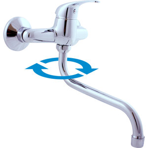 Изображение товара Смеситель для кухонной мойки Rav-Slezak Sazava SA001.5/21, с поворотным изливом, хром