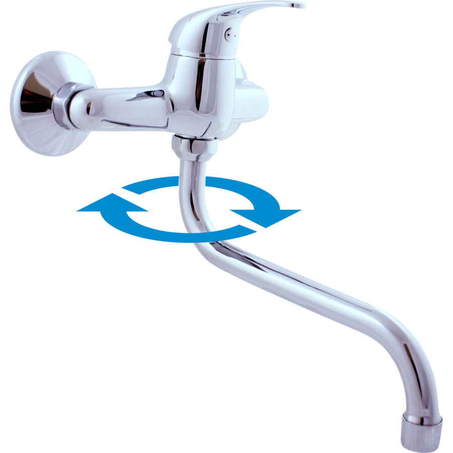 Изображение товара Смеситель для кухонной мойки Rav-Slezak Sazava SA501.5/21 с поворотным изливом хром