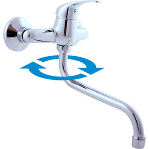 Изображение товара Смеситель для кухонной мойки Rav-Slezak Sazava SA501.5/22 с поворотным изливом хром