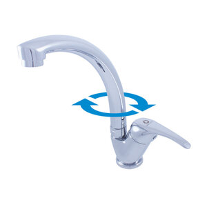 Изображение товара Смеситель для кухонной мойки Rav-Slezak Sazava SA306.5/3 с поворотным изливом хром