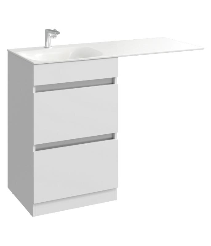Изображение товара Тумба под раковину Aqwella Forma 55 для ванной комнаты белая