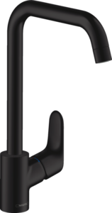 Изображение товара Смеситель для кухонной мойки Hansgrohe Focus, 31820670, черный матовый