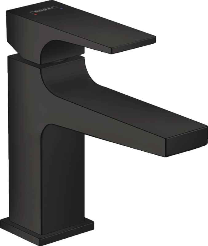Изображение товара Смеситель для раковины Hansgrohe Metropol черный матовый однорычажный