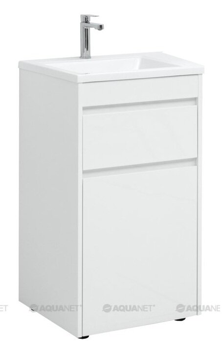 Изображение товара Тумба под раковину Aquanet Токио 48 00239289 (напольная, 1 ящик), цвет белый