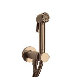 Изображение товара Гигиенический душ Bossini Paloma Brass Mixer Set, E37005.022, со смесителем, античная бронза
