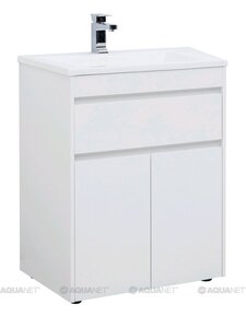Изображение товара Тумба под раковину Aquanet Токио 68 00237746 (напольная, 1 ящик, 2 дверцы), цвет белый