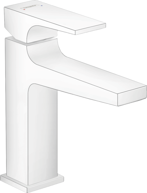 Изображение товара Смеситель для раковины Hansgrohe Metropol белый матовый Изображение товара Смеситель для раковины Hansgrohe Metropol белый матовый