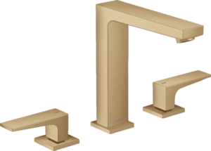 Изображение товара Смеситель для раковины Hansgrohe Metropol, 32515140, шлифованная бронза