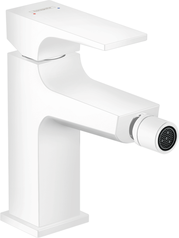 Изображение товара Смеситель для биде Hansgrohe Metropol, однорычажный, белый матовый, 15.3 см