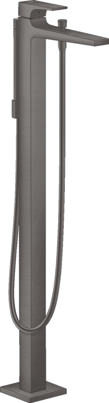 Изображение товара Смеситель для ванны и душа Hansgrohe Metropol, 32532340, напольный, шлифованный черный хром Изображение товара Смеситель для ванны и душа Hansgrohe Metropol, 32532340, напольный, шлифованный черный хром