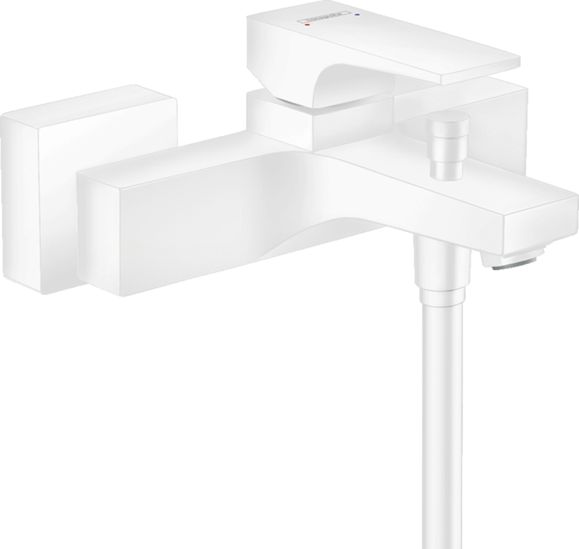 Изображение товара Смеситель для ванны и душа Hansgrohe Metropol 32540700 белый матовый