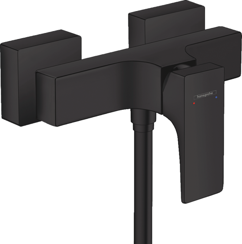 Изображение товара Смеситель для душа Hansgrohe Metropol черный матовый со встроенным управлением Изображение товара Смеситель для душа Hansgrohe Metropol черный матовый со встроенным управлением