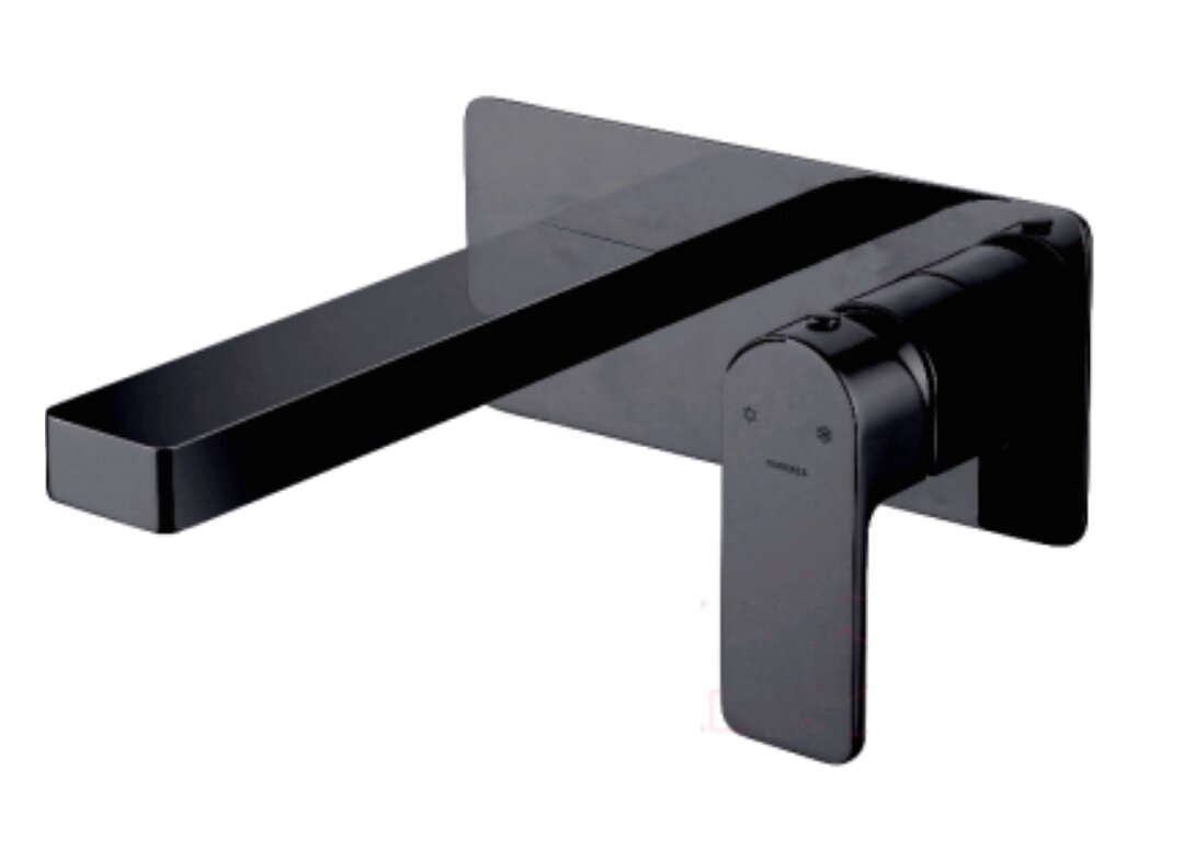 Изображение товара Смеситель для раковины Omnires Baretti встраиваемый черный матовый BA7815BLM