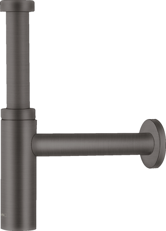 Изображение товара Сифон для раковины Hansgrohe Flowstar S черный хром, регулировка 60-165 мм