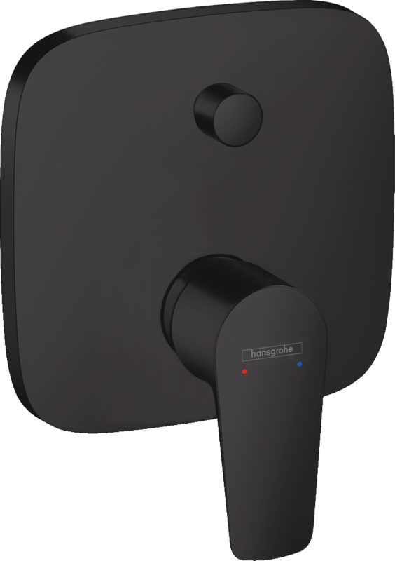 Изображение товара Смеситель для ванны и душа Hansgrohe Talis E черный матовый 71474670 для ванной комнаты