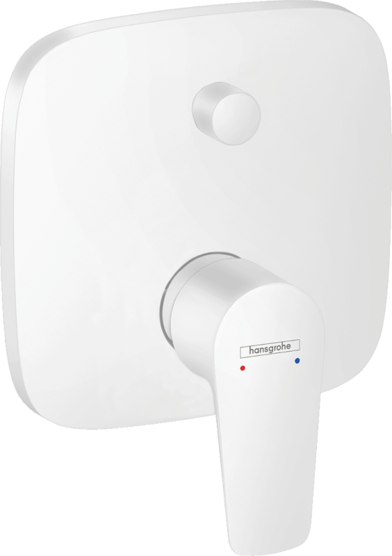 Изображение товара Смеситель для ванны и душа Hansgrohe Talis E, 71474700, белый матовый