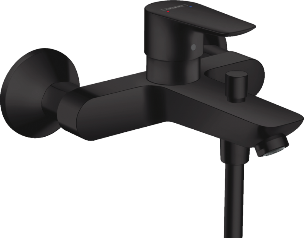Изображение товара Смеситель для ванны и душа Hansgrohe Talis E черный матовый 71740670