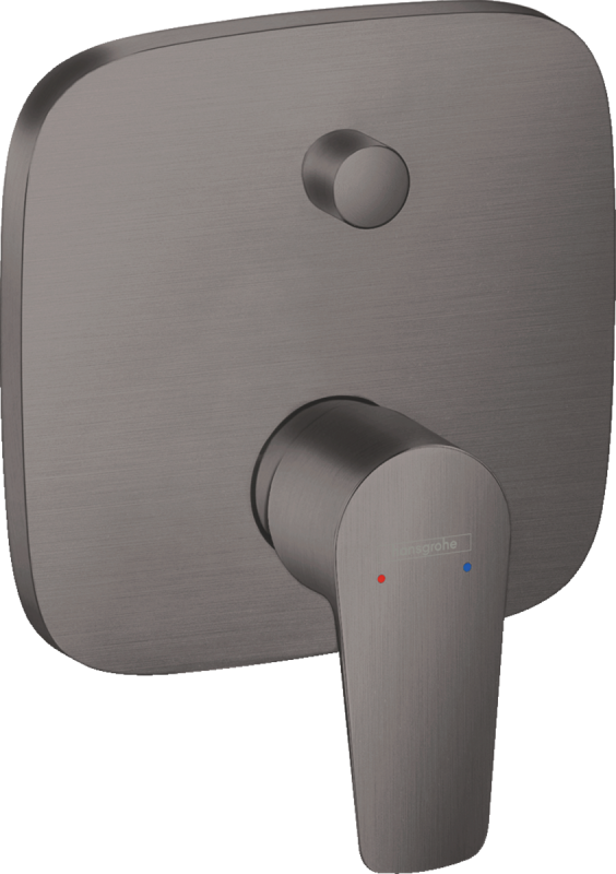 Изображение товара Смеситель для ванны и душа Hansgrohe Talis E шлифованный черный хром