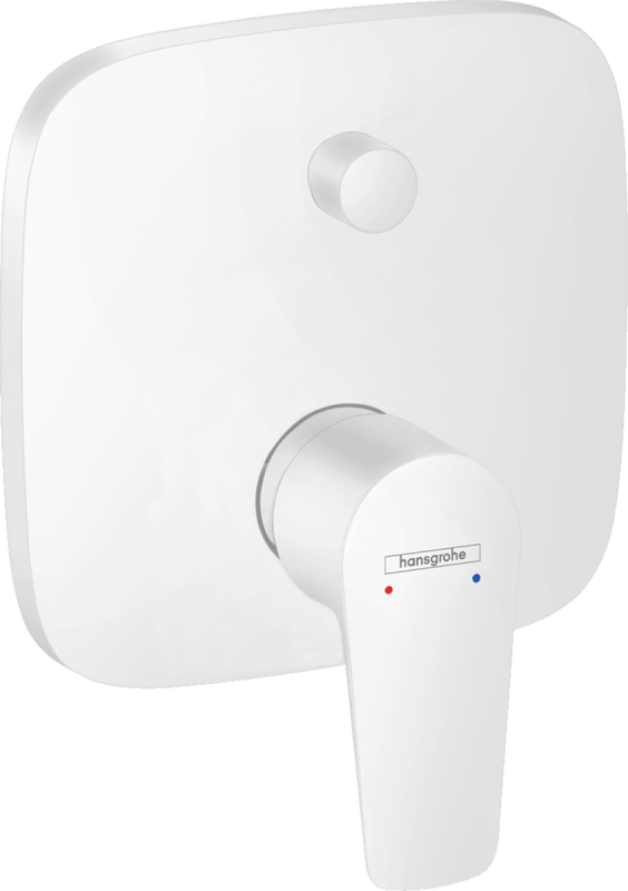 Изображение товара Смеситель для ванны и душа Hansgrohe Talis E, 71745700, белый матовый