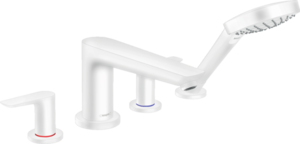 Изображение товара Смеситель для ванны и душа Hansgrohe Talis E, 71748700, белый матовый