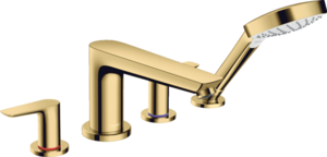 Изображение товара Смеситель для ванны и душа Hansgrohe Talis E, 71748990, золото