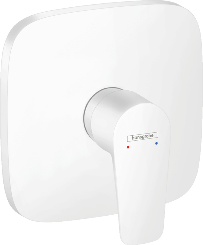 Изображение товара Смеситель для душа Hansgrohe Talis E, белый матовый, встроенный, однорычажный