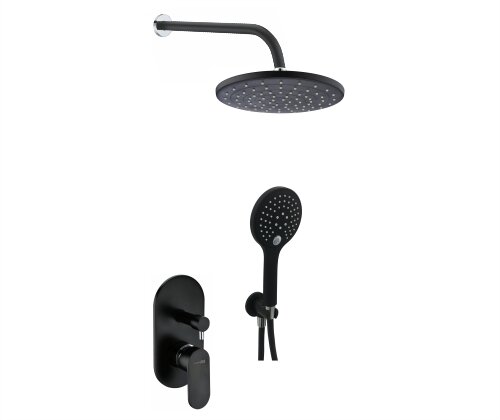 Изображение товара Встраиваемый комплект для душа WasserKRAFT A16777 с верхней насадкой и лейкой