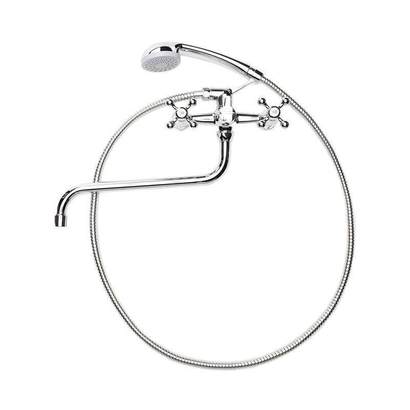 Изображение товара Смеситель Orange Classic Pro для ванны и душа хром двухзахватный с дивертором